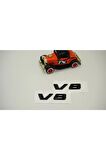 V8 Çamurluk Yanı Parlak Siyah Abs 3m Yazı Logo Orjinal Ürün