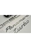 Porsche Panamera Turbo Bagaj 3m 3d Abs Yazı Logo Amblem Seti Uyumlu