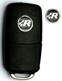 Volkswagen R Oto Anahtar 3M Metal Alaşım Logo 2Li Set