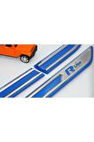 Volkswagen Vw R Line 3m 3d Yan Çamurluk Krom Bıçak Logo Arma