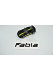 Bagaj Parlak Siyah Abs 3m 3d Yazı Logo Amblem