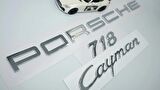 DK Tuning Porsche Cayman 718 Bagaj 3M 3D ABS Yazı Logo Amblem Seti