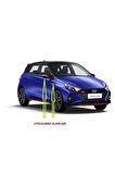 Hyundai N Line I20 Yan Aynalar Ve Çamurluk Yanı Damla Desen Bıçak Logo Arma Seti