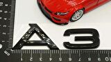 DK Tuning Audi A3 Bagaj Parlak Siyah 3M Yazı Logo Orjinal Ürün
