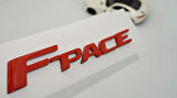 DK Tuning F-Pace 3M Kırmızı ABS Bagaj Yazı Logo Jaguar İle Uyumlu