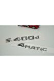 Benz S400d 4matic Bagaj Krom Metal 3m 3d Yazı Logo