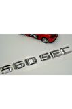 Benz 560 Sec Bagaj Krom Metal 3m 3d Yazı Logo