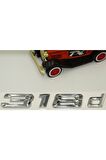 Bmw 318d Krom Metal 3m 3d Bagaj Logo Yazı Orjinal Ürün