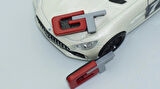 DK Tuning GT Direksiyon Kırmızı Gri Logo Amblem Ford İle Uyumlu