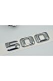 Sl 500 Bagaj Krom Metal 3m 3d Yazı Logo