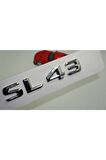 Benz Sl 43 Bagaj Krom Metal 3m 3d Yazı Logo