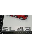 Benz Sl 43 Bagaj Krom Metal 3m 3d Yazı Logo