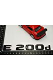 E 200d Bagaj Parlak Siyah Abs 3m 3d Yazı Logo