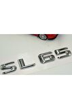 Benz Sl 65 Bagaj Krom Metal 3m 3d Yazı Logo