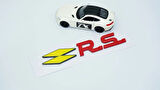 DK Tuning RS Sarı Kırmızı ABS 3M Bagaj Yazı Logo Renault İle Uyumlu