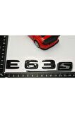 E 63s Bagaj Parlak Siyah Abs 3m 3d Yazı Logo
