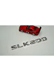 Benz Slk 200 Bagaj Krom Metal 3m 3d Yazı Logo