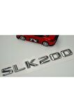 Benz Slk 200 Bagaj Krom Metal 3m 3d Yazı Logo