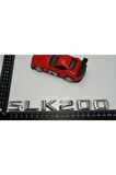 Benz Slk 200 Bagaj Krom Metal 3m 3d Yazı Logo