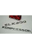 Benz Slk 200 Kompressor Bagaj Krom Metal 3m 3d Yazı Logo