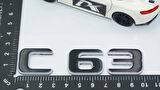 DK Tuning C 63 Bagaj Gri Siyah ABS Yazı Logo Benz İle Uyumlu