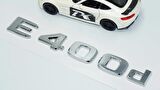 DK Tuning E400d Bagaj Krom ABS 3M 3D Yazı Logo Benz İle Uyumlu