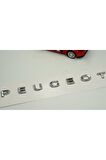 DK Peugeot Bagaj Krom ABS 3M 3D Yazı Logo Amblem 20 Cm