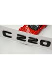 C 220 Bagaj Parlak Siyah Abs 3m 3d Yazı Logo