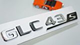 DK Tuning GLC 43S Bagaj Siyah Krom ABS Yazı Logo Benz İle Uyumlu
