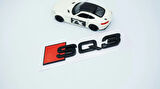 DK Tuning SQ3 Siyah ABS 3M 3D Bagaj Logo Audi İle Uyumlu
