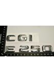 Benz E 250 Cgi Bagaj Krom Metal 3m 3d Yazı Logo