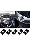 308 408 508 Rcz 208 3008 2008 Cam Açma Jant Torpido Direksiyon Metal Sticker Logo Seti