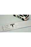 Tesla Model S Bagaj 3m 3d Parlak Gümüş Yazı Ürün