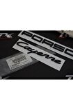 Porsche Cayenne Bagaj 3M 3D ABS Yazı Logo Siyah Amblem Seti