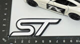 DK Tuning ST Logo Bagaj Siyah Beyaz ABS Logo Arma Ford İle Uyumlu