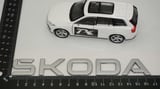 DK Tuning Enyaq Elroq Ön Kaput Gri Yazı Logo Arma Skoda İle Uyumlu