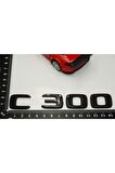 C 300 Bagaj Parlak Siyah Abs 3m 3d Yazı Logo