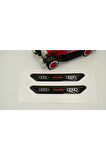 Audi A4 A5 A6 A7 Uyumlu Çamurluk Yanı Ve Ayna Metalize Damla Desen 3m Logo Arma