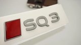 DK Tuning SQ3 2025+ Bagaj Kırmızı Gümüş Yazı Logo Arma Audi İle Uyumlu