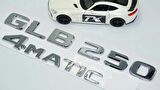 DK Tuning GLB250 4Matic Bagaj Krom ABS Yazı Logo Benz İle Uyumlu