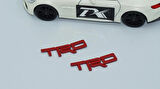 DK Tuning TRD Direksiyon Kırmızı Logo Amblem Toyota İle Uyumlu