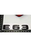 E 63 Bagaj Parlak Siyah Abs 3m 3d Yazı Logo