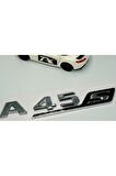 DK Benz A 45S Bagaj Krom Siyah ABS 3M 3D Yazı Logo