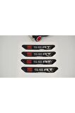 Seat Logo Kapı Kenarı Koruma Metalize Damla Desen 3m Band