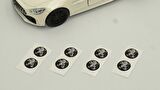 Peugeot Logo Jant Torpido Direksiyon 9mm Damla Sticker Logo Seti