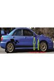 Subaru Impreza Yan Aynalar Ve Çamurluk Yanı Damla Desen Bıçak Logo Arma Seti