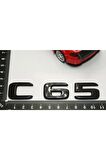 C 65 Bagaj Parlak Siyah Abs 3m 3d Yazı Logo