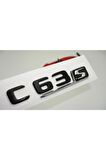 C 63s Bagaj Parlak Siyah Abs 3m 3d Yazı Logo