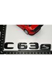 C 63s Bagaj Parlak Siyah Abs 3m 3d Yazı Logo