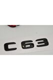 C 63 Bagaj Parlak Siyah Abs 3m 3d Yazı Logo